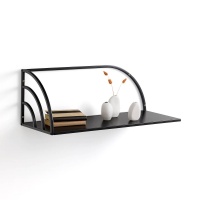 Полка Настенная стальная Camille единый размер черный LA REDOUTE INTERIEURS  фото, kupilegko.ru